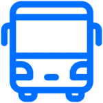 symbole de bus bleu
